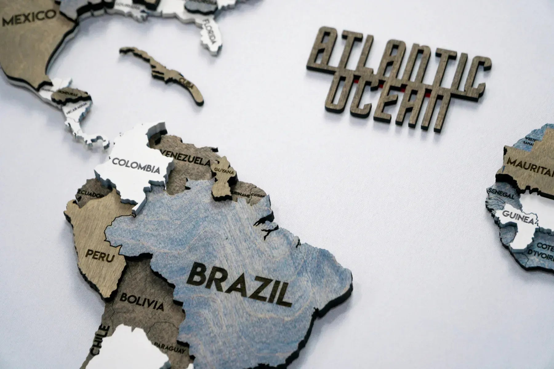 Багатошарова карта світу колір Loft